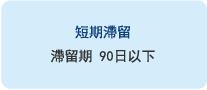 短期滯留:滯留期90日以下