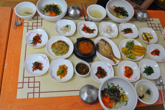 청포묵 한상차림