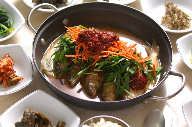 맛있는 황금은어 한상차림