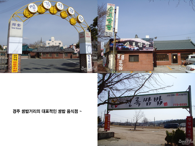 경주 쌈밥거리의 대표 음식점