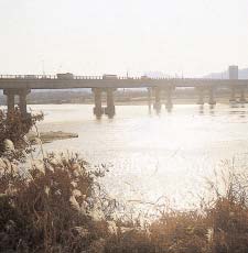 亀尾大橋，金烏山進入路